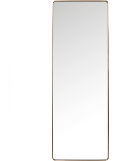 Nástěnná zrcadla KARE Design Zrcadlo Curve Rectangular 200×70cm - měď