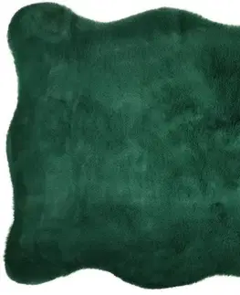 Koberce a koberečky Kontrast Kusový koberec s krátkým vlasem OSLO 60 x 85 cm - tmavě zelený