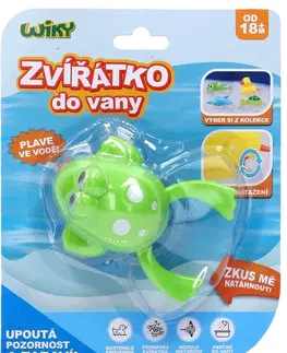 Hračky WIKY - Žába natahovací do vany 10 cm - český obal
