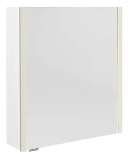 Koupelnová zrcadla SAPHO ALIX galerka s LED osvětlením 66x70x17,5cm, levá/pravá, bílá AX166-0030