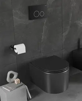 Koupelna MEXEN/S Sada pro skrytou instalaci bidetu Felix B s bidetem Sofia,  černá mat 69935544885