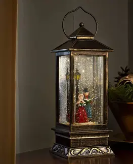 Vánoční vnitřní dekorace Konstsmide Christmas Vysoká dekorativní lucerna Zimní scéna