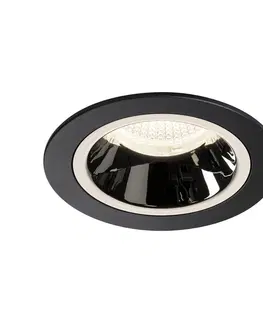 LED podhledová svítidla SLV BIG WHITE NUMINOS DL M vnitřní LED zápustné stropní svítidlo černá/chrom 4000 K 55° včetně listových pružin 1003897