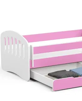Dětské postýlky Ak furniture Dětská postel PLAY 180x80 cm růžová