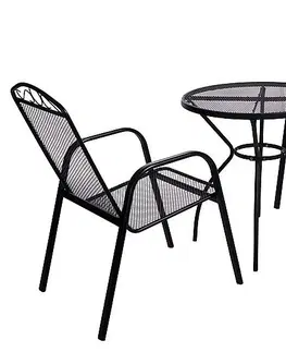 Zahradní stolky DEOKORK Kovový stůl STEEL (ø70 cm)
