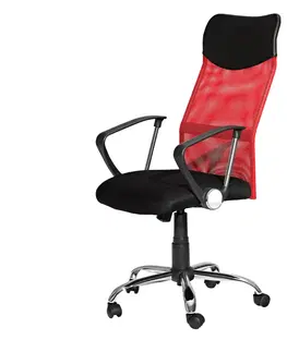 Kancelářské židle Kancelářské křeslo PREZIDENT červené K56