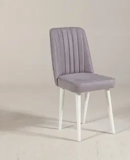 Židle Hanah Home Jídelní židle VINA šedá/bílá