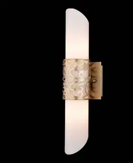 Nástěnná svítidla Maytoni Trubkové skleněné nástěnné světlo Venera - zlaté
