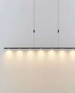 Závěsná světla Lucande Lucande Stakato LED závěsné světlo 8 zdrojů 180 cm