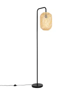 Stojaci lampy Orientální stojací lampa bambus - Yvonne
