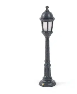 Venkovní osvětlení terasy SELETTI LED venkovní světlo Street Lamp s baterií, šedá
