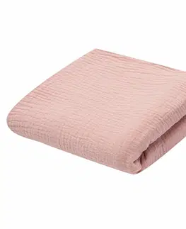 Polštáře New Baby Dětská mušelínová deka růžová, 70 x 100 cm