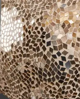 Dekorace LuxD Nástěnná dekorace Randal 56 cm zlatá mozaika