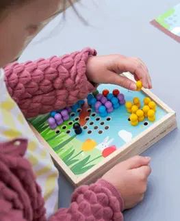 Dřevěné hračky Bigjigs Toys Dřevěná mozaika ZAHRÁDKA