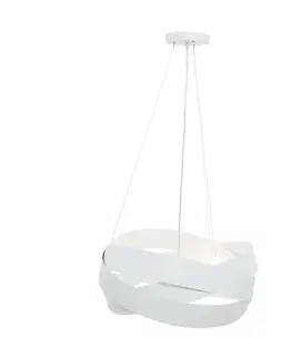 Moderní závěsná svítidla ZUMALINE 1117 závěsné svítidlo TORNADO 50 cm bílá
