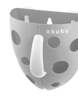Hračky AKUKU - Plastový box na hračky do vany šedý