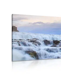 Obrazy přírody a krajiny Obraz islandské vodopády