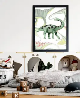 Obrazy do dětského pokoje Obrazy na stěnu do dětského pokoje - Dinosaurus 2