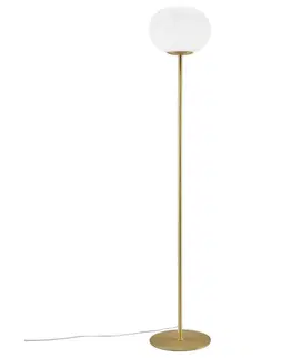 Stojací lampy ve skandinávském stylu NORDLUX stojací lampa Alton 25W E27 mosaz opál 2010514001