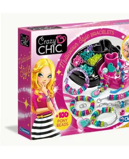 Dřevěné hračky Clementoni Crazy CHIC - Kreativní set - barevné náramky