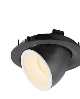 LED podhledová svítidla SLV BIG WHITE NUMINOS GIMBLE M zápustné stropní svítidlo černé/bílé 2700 K 55° 1005928