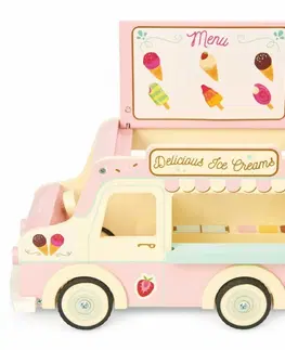 Dřevěné vláčky Le Toy Van Zmrzlinový vůz