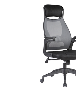 Kancelářské židle Kancelářské křeslo GRIFT, černá/šedá