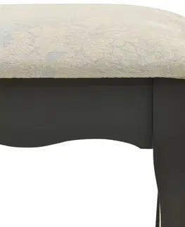 Noční stolky Toaletní stolek s taburetem Dekorhome Růžová