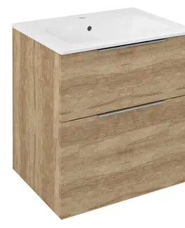 Koupelnový nábytek Sapho CIRASA umyvadlová skříňka 59,2x64x46cm, dub Alabama CR601-2222