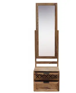 Ložnice Toaletní stolek se zrcadlem Mira 50x175x40 z indického masivu palisandr / sheesham