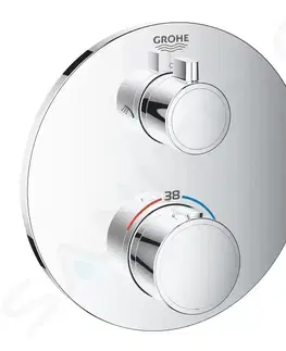 Koupelnové baterie GROHE Grohtherm Termostatická sprchová baterie pro 2 spotřebiče, chrom 24076000