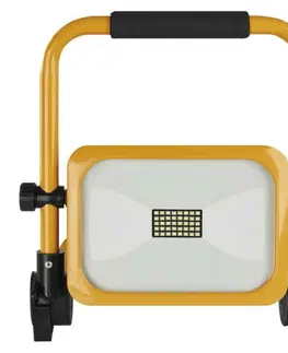 LED reflektory EMOS LED reflektor ACCO nabíjecí, přenosný, 20 W, žlutý, studená bílá ZS2822