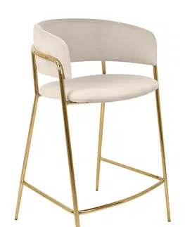 Designové barové stoličky ArtKing Barová židle DELTA 65 Barva: Béžová