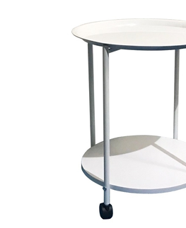 Konferenční stolky TERNATE odkládací stolek, bílá