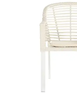 Zahradní židle a křesla Patricia zahradní jídelní židle - bílá