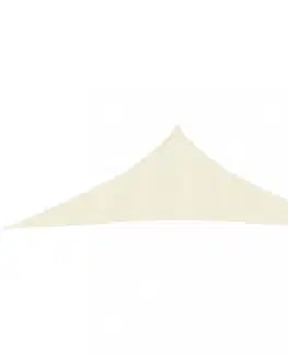 Stínící textilie Stínící plachta trojúhelníková HDPE 3 x 3 x 3 m Dekorhome Bílá