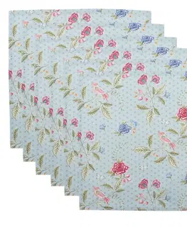 Ubrousky Textilní ubrousek Bloom Like Wildflowers - 40*40 cm - sada 6ks Clayre & Eef BLW43