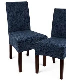 Doplňky do ložnice 4Home Multielastický potah na židli Comfort Plus modrá, 40 - 50 cm, sada 2 ks