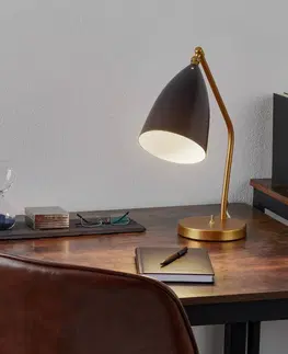 Stolní lampy kancelářské GUBI GUBI Gräshoppa stolní lampa, černá