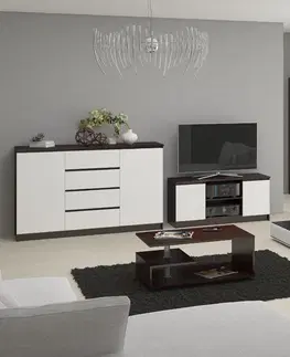 TV stolky Ak furniture TV stolek Tonon 120 cm venge/bílý