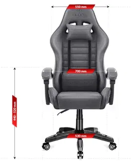 Herní křesla Herní židle HC-1003 Dark Grey