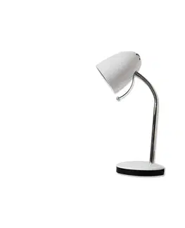 Lampy  B.V.  - Stolní lampa 1xE27/36W/230V bílá/chrom 