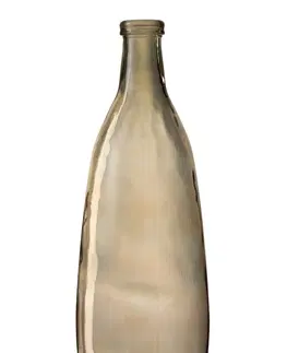 Dekorativní vázy Hnědá skleněná váza  Bottle  - Ø 25*75 cm J-Line by Jolipa 4212