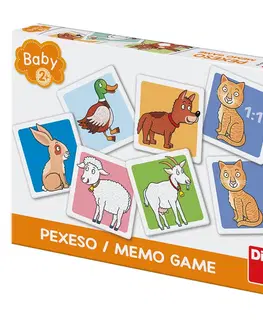 Hračky společenské hry DINO - Domácí zvířátka baby pexeso
