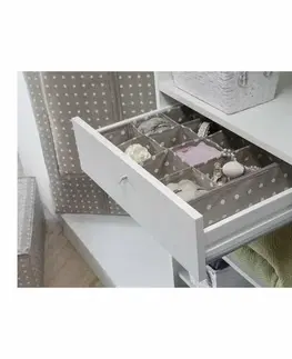 Úložné boxy Compactor Organizér do zásuvky Rivoli hnědá, 40 x 40 x 9 cm