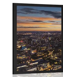 Města Plakát letecký pohled na Londýn