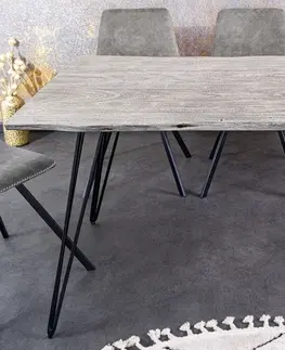 Jídelní stoly LuxD Designový jídelní stůl Shayla 140 cm šedá akácie