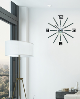 Nalepovací hodiny ModernClock 3D nalepovací hodiny Briliant šedé