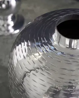 Dekorace LuxD Designová sada 2 váz Khalil II stříbrná