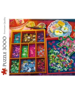 Hračky puzzle TREFL -  Puzzle 3000 - Večer s puzzle
